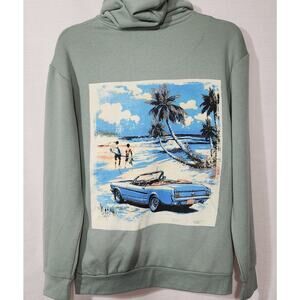 Ford mustang men's medium green hoodie